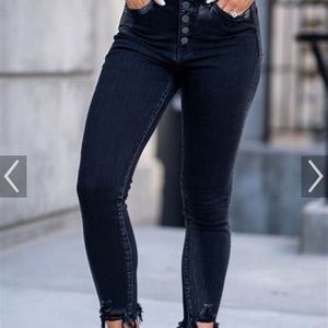 Flying Monkey black distressed jeans size 32